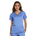 thumbnail image 1 of Maevn MATRIX Haut de Blouse Médicale à Col en V Double Contraste pour Femmes [TTP - 3TG, Livraison Gratuite], 1 of 1