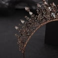 thumbnail image 4 of Zhuge Tiara de boda para novia, diadema de princesa, corona de novia, joyería para el cabello con diamantes de imitación de cristal, decoración para novia, cumpleaños, graduación, boda (amarillo), 4 of 4