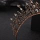 thumbnail image 4 of Zhuge Tiara de boda para novia, diadema de princesa, corona de novia, joyería para el cabello con diamantes de imitación de cristal, decoración para novia, cumpleaños, graduación, boda (amarillo), 4 of 4