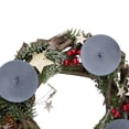 thumbnail image 3 of Northlight Frosted Pine Cones, Berries and Stars Votive Christmas Candle Holder - 12", 3 of 3
