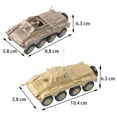 thumbnail image 4 of Milaget lahomia 3Pcs 4D Model 1:72 Armoured Reconnaissance Vehicle Play Set Educational, 4 of 9
