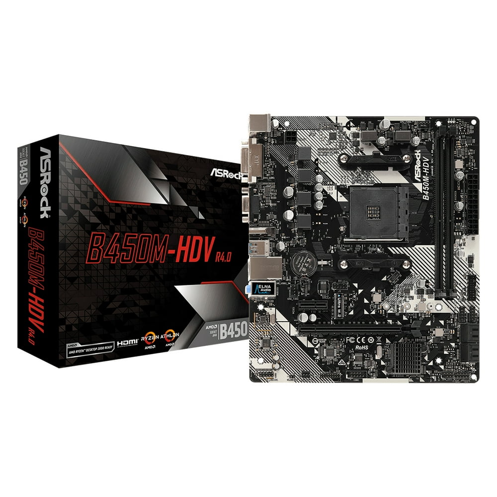 Asrock AMD B450MHDV R4.0 Micro ATX DDR4 Motherboard