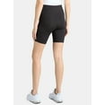thumbnail image 3 of Athletic Works Women's and Women's Plus High Rise Bike Shorts, Size XS-4X, 3 of 5