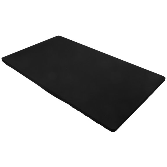 FOMIYES Black Picnic Table Cloth with Elastic Edges Easy to Install Outdoor Use