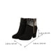 thumbnail image 4 of EeaseMX 1 par de delicadas botas de tacón para otoño e invierno para mujer, botines cortos para boda, 4 of 8