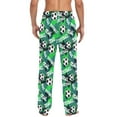 thumbnail image 2 of Soccer Mens Cotton Pajama Pants with Pockets Elastic Waist Lightweight Breathable Relaxed Fit Lounge Sleepwear X-Large, 2 of 6