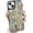 Color Floral Stained Glass, variant on Aesthetic Flower for iPhone 15 Pro Max Case, Trendy 3D Abstract Dreamy Lotus Textured Gold-Plated Design Phone Case for Women Girls, Soft TPU and Hard PC Shockproof Protective Cover
