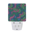 thumbnail image 2 of Twisty Bold Line Night Light 2 Pack LED Nightlight Plug into Wall Dusk to Dawn Sensor Soft White, 2 of 7