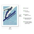 thumbnail image 2 of Vail Colorado USA - 1989 Alpine World Ski Championships - Ski Jump - Vintage Travel Poster by Leonid Tutrumov c.1989 - Bamboo Fine Art 290gsm Paper (Unframed) 17x22in, 2 of 4