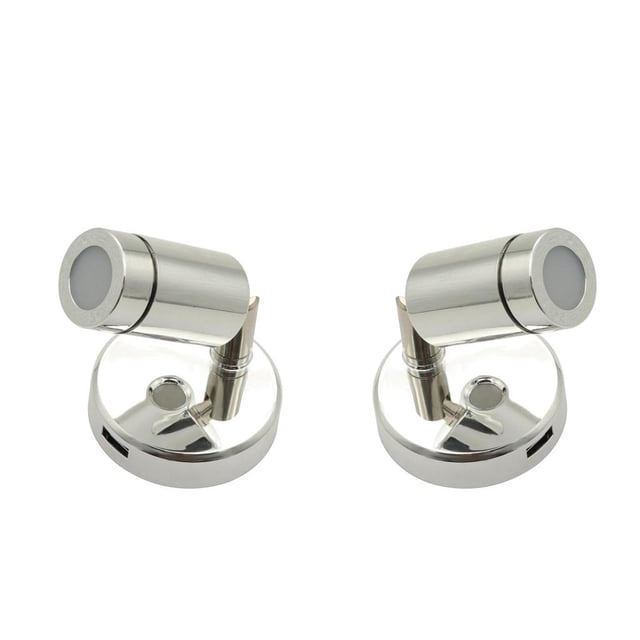 Lámpara de Pared de Luz de Lectura LED para Barco de 2 Piezas para Casa Rodante Yates, Cabecera O Asiento de Cabina Soledad luz de lectura de caravana