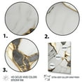 thumbnail image 3 of Designart Abstract Geode Marble White And Gold I Canvas Wall Art, 3 of 5