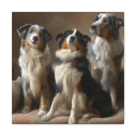 Fur and Firelight - Canvas