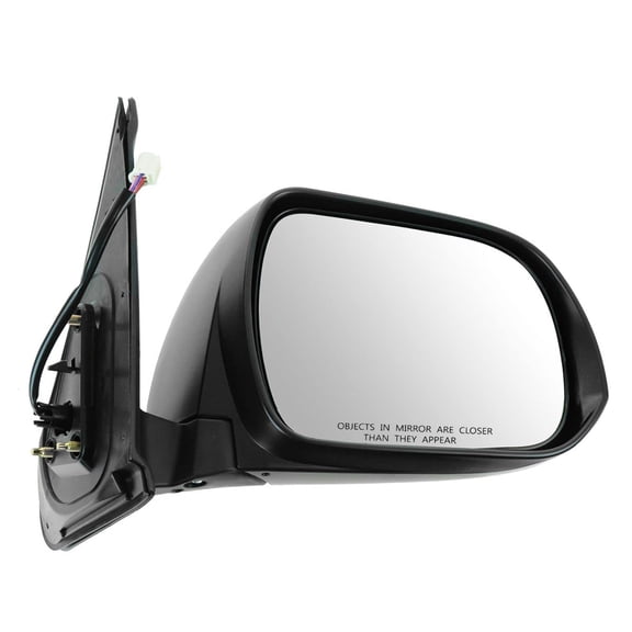 TRQ Mirror Power Turn Signal Black with Chrome Cap RH for 12-14 Tacoma MRA08317 Fits select: 2012-2015 TOYOTA TACOMA