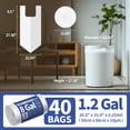 thumbnail image 4 of Small Trash Bags with Handles (1.2/2/2.6/3/4/5/6/8/13 Gallon) - Ocean Plastic Upcycling - Plastic Garbage Bags, Can Bin & Waste Basket Liner for Kitchen, Bathroom, Office and Pets, 4 of 7