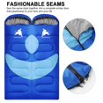 thumbnail image 4 of Saco de Dormir, Saco de Dormir Doble para 3-4 Estaciones para Adultos, Saco de Dormir para una Persona Ligero E Impermeable para Clima Frío y Cálido, 220CM X 75CM, 4 of 7