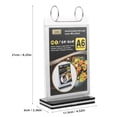 thumbnail image 2 of DEMACRIO Display Stand Clear Poster Display Exhibitions Menu Display 1Pack 8.25X4.52X2.36in, 2 of 8
