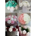 thumbnail image 4 of Foam Mini Roses Flower for Hair Tiaras, Home Decor, DIY Craft (200 Pieces) Pink, 4 of 5