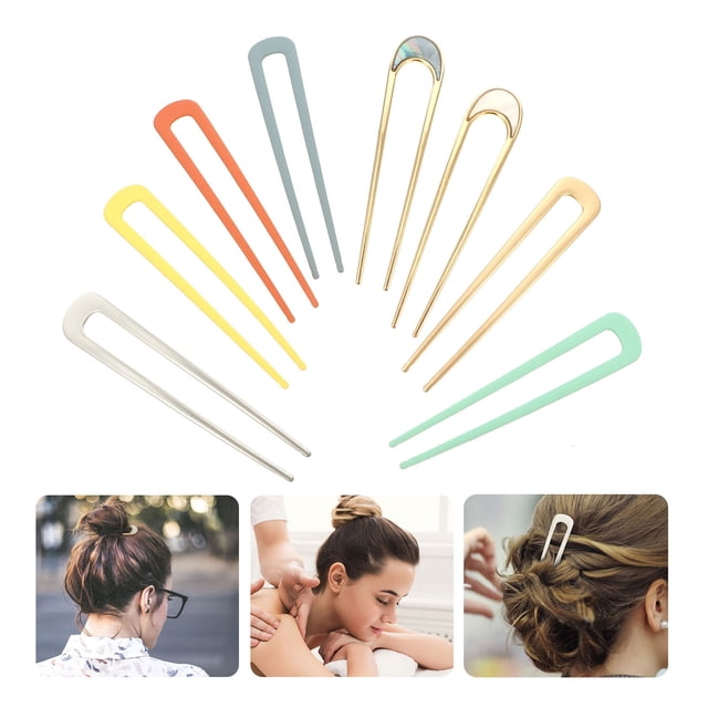 WEUVEB 8Ud Horquillas Metálicas U Shape Para Con Simple Y Moderno