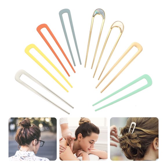 WEUVEB 8Ud Horquillas Metálicas U Shape Para Con Simple Y Moderno