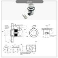 thumbnail image 3 of Embedded Rv Yacht Rotary Push-Type Door Lock Cupboard Chassis Button Lock Silver, 3 of 8
