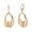 Gold, variant on Pearl Drop Earrings for Women Cubic zirconia Piercing Sparkly Earrings Hypoallergenic Jewelry Gift