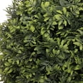 thumbnail image 4 of 22in Artificial Topiary Boxwood Ball Trees Faux Evergreen Potted Shrubs for Porch Patio Entryway Indoor Living Room Decor 2 Pack, 4 of 8