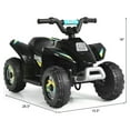thumbnail image 2 of Gymax 6V Kids Electric Quad ATV 4 Wheels Ride On Toy Toddlers Forward & Reverse Black, 2 of 9