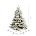 thumbnail image 3 of Vickerman Artificial Christmas Tree 7.5' x 68" Flocked Alaskan Dura-Lit 900 Multi-color Lights / 2)ctn, 3 of 4