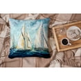 thumbnail image 4 of Carolines Treasures MW1355PW1414 Sailboats Last Mile Fabric Decorative Pillow  14Hx14W multicolor, 4 of 4
