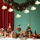 thumbnail image 5 of xihome Paquete de 4 adornos navideños de plstico para rbol, decoraciones colgantes de formas curiosas, rosa, dorado, verde, plateado y brillantes., 5 of 6