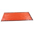 thumbnail image 3 of Emergency Blanket, Waterproof Lightweight PET Aluminized Film Survival Blanket Foldable Reusable  for Outdoor Silver,Orange, 3 of 7