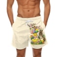 thumbnail image 1 of Aayomet Mens Swimming Shorts Boucle de Poche Imprimée Shorts (Jaune, TG), 1 of 3
