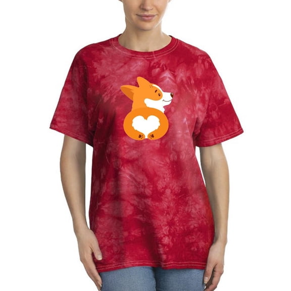 Fluffy Corgi Booty Tie Dye Crystal Women -Image by Shutterstock, Female Medium