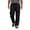 Black, variant on Linen Pants for Men Drawstring Elastic Waist Loose Fitted Lightweight Full Length Casual Pants with Pockets