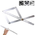 thumbnail image 3 of 2026 New Rele Premium Corner Angle Finder,Precision 10–170 Measuring Tool for Woodworking Tile Cutting,Miter Saw Protractor Bevel Gauge Tool with Locking Metal Knobs and Scales,Woodworking Tools, 3 of 9