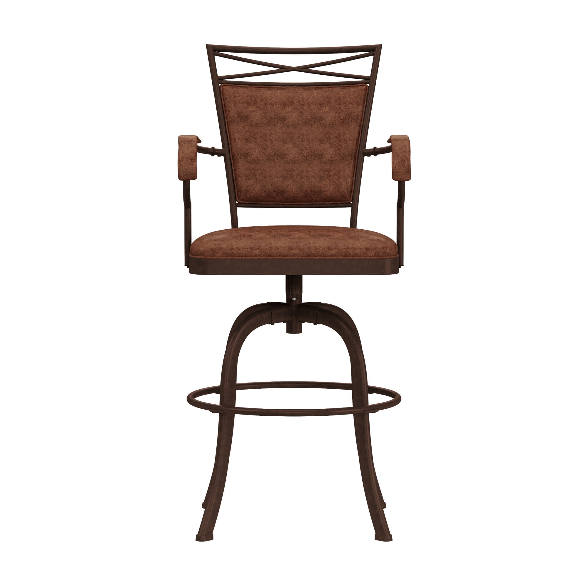 Hillsdale Furniture Bridgetown Bar Stool with Swivel, Aged Bronze