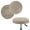 Grey Brown, variant on 2 Pack Stool Cover Velvet Round Bar Stool Cover Protector Round Seat Cushion Cover Slipcover, Black L (16"-18")