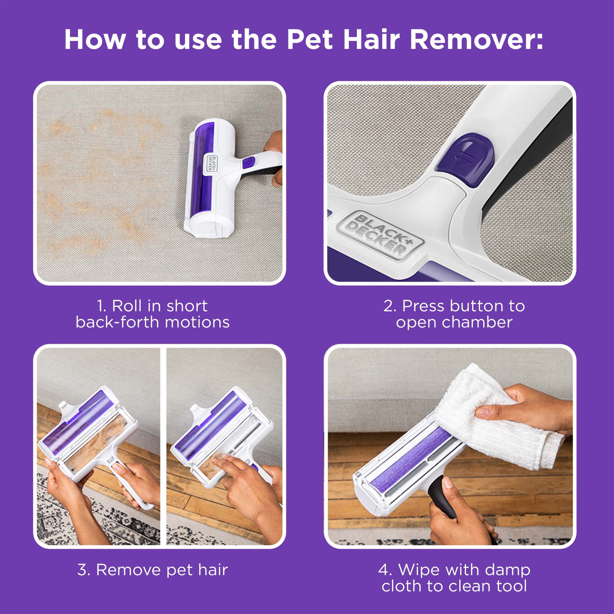 Black + Decker Pet Hair Remover - HMSCT0001