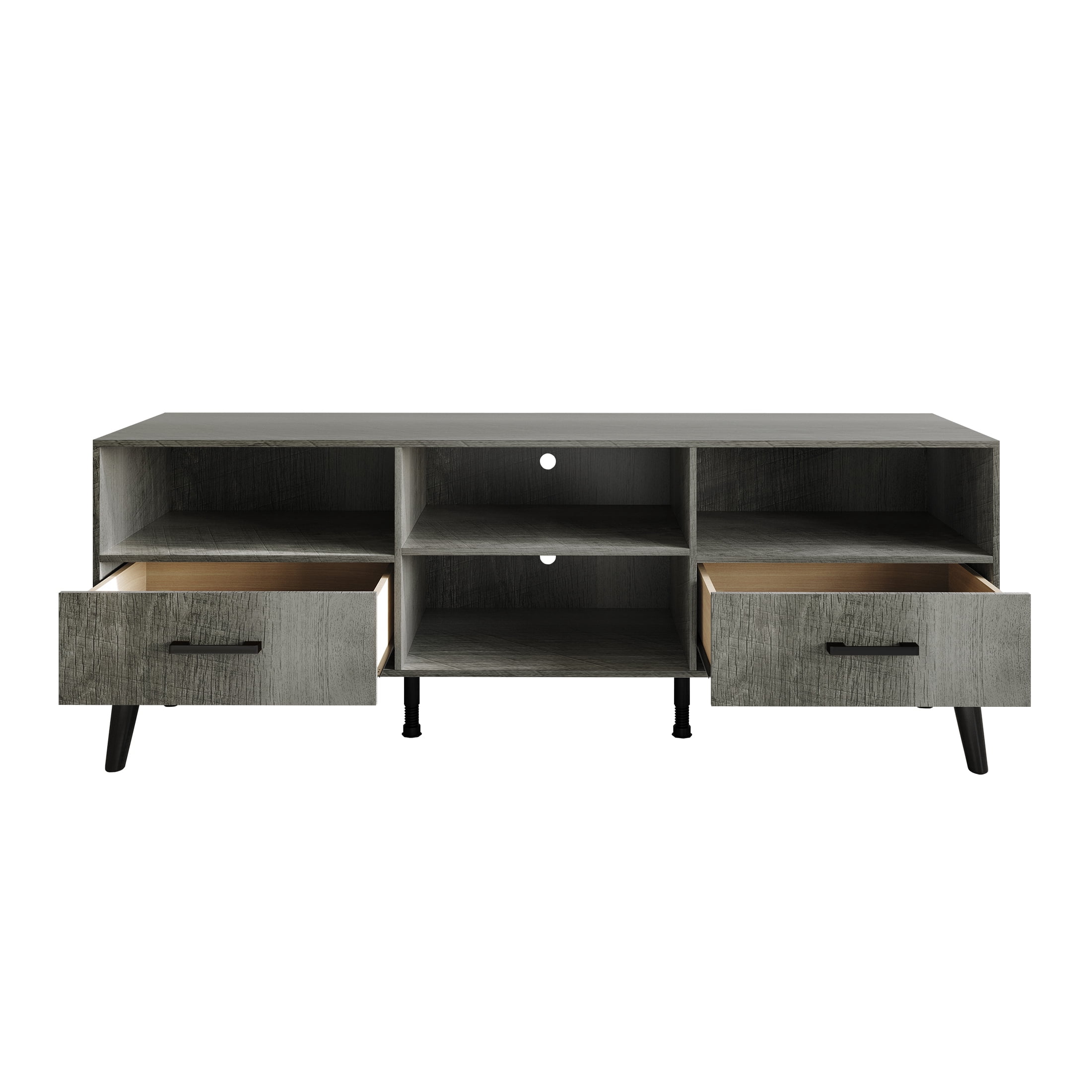 Castle Place Classic TV Stand Console for TVs up to 65", Grey