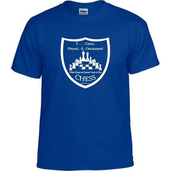 Chess Shield; I came, played, and checkmated; Chess T-shirt, Chess Shirt for Men, Women, Boys, Girls: Available Hoodie