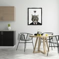 thumbnail image 2 of Stupell Industries Cat In Suit Wine Glass Animals & Insects Painting Black Floater Framed Art Print Wall Art, 2 of 6