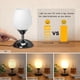 thumbnail image 3 of Lámpara de mesa Boncoo Touch Control, 21 cm, cristal opalino, 110 V, 3 of 8