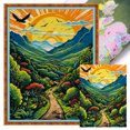 thumbnail image 1 of Kit Punto Cruz Dibujos Animados Impreso Hilo Algodón Ecológico Bordado 11CT 40x56cm, 1 of 9