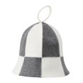 thumbnail image 3 of Accesorio para sauna: protector de fieltro reutilizable, absorbente de agua, color gris y blanco, anti-calor. Sombrero, 3 of 9