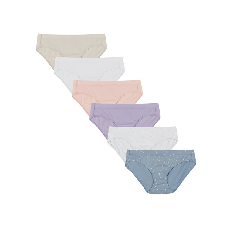Hanes Women's Originals Hipster Panties, Breathable Stretch Cotton Underwear,  Assorted, 6-Pack, Basic Color Mix, Small at  Women's Clothing store