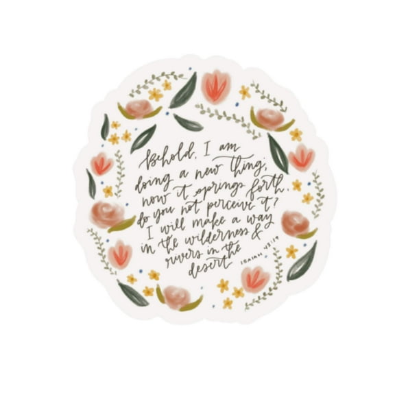 Sticker | Isaiah 43:19 | Multi-Colored