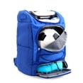 thumbnail image 4 of J World Athlete Backpack with Shoe Compartment Bat Holders and Night Visibility, Navy, 4 of 7