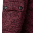 thumbnail image 3 of Timoontee Men's Long Sleeve Hoodies Track Suits 2 Piece Set Active Workout Suits Quarter Zip Pullover Sweatshirts Drawstring Joggers Solid Casual Clothes Wine XXL, 3 of 8