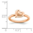 thumbnail image 5 of 925 Sterling Silver Stackable Expressions Pink-plated Heart Ring Size: 10; for Adults and Teens; for Women and Men, 5 of 5