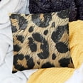 thumbnail image 2 of BANET Leopard Print Pillow Case Decorative Pillow Covers Faux Fur Pillow Case Cushion Cover, Decorative Throw Pillow for Bedroom Couch Sofa Home Decoration 22x22in, 2 of 5